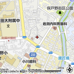秋田県秋田市保戸野原の町1-4周辺の地図