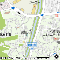 草生津川周辺の地図