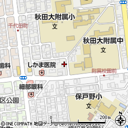 秋田県秋田市保戸野原の町周辺の地図