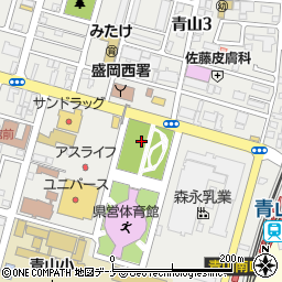 青山児童公園トイレ周辺の地図