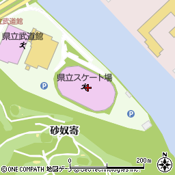 秋田県立スケート場周辺の地図