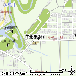 秋田県秋田市下北手松崎大巻150-9周辺の地図