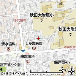 秋田県秋田市保戸野原の町9-47周辺の地図