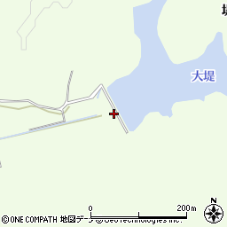 秋田県秋田市下北手松崎堤沢周辺の地図