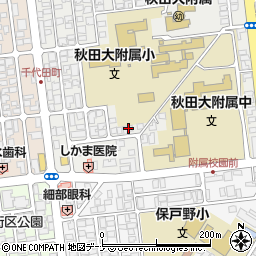 秋田県秋田市保戸野原の町9-36周辺の地図