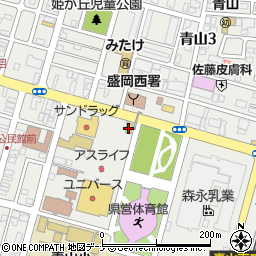 丸亀製麺盛岡店周辺の地図