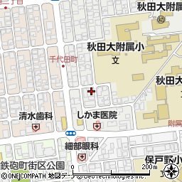 秋田県秋田市保戸野原の町9-17周辺の地図