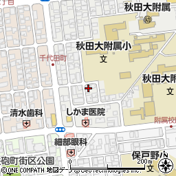 秋田県秋田市保戸野原の町9-18周辺の地図