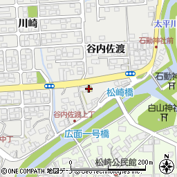 セブンイレブン秋田広面谷内佐渡店周辺の地図