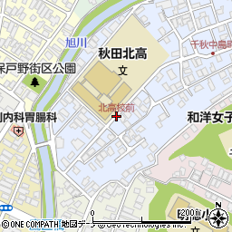 北高校前周辺の地図