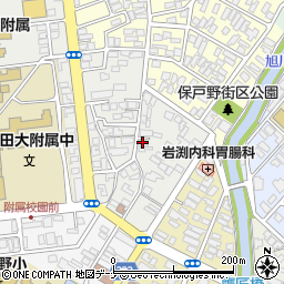 秋田県秋田市保戸野原の町2-9周辺の地図