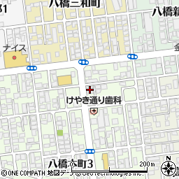 秋田銀行八橋支店 ＡＴＭ周辺の地図