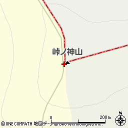 峠ノ神山周辺の地図