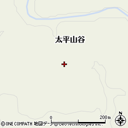 秋田県秋田市太平山谷鵁ノ鳥周辺の地図