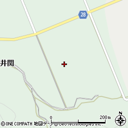 秋田県秋田市太平目長崎上井関周辺の地図
