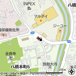 富士鉱油株式会社　秋田支店Ｄ．Ｄセルフ八橋店周辺の地図