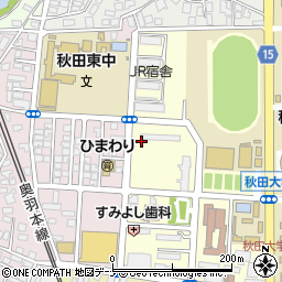 秋田県秋田市手形住吉町周辺の地図