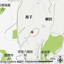 秋田県秋田市広面推子周辺の地図