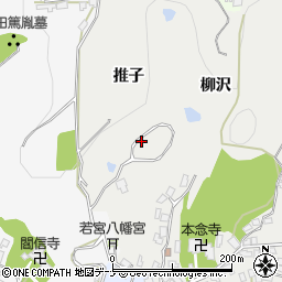 秋田県秋田市広面（推子）周辺の地図