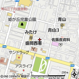 青山寺周辺の地図
