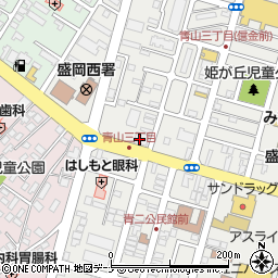 盛岡信用金庫青山町支店周辺の地図
