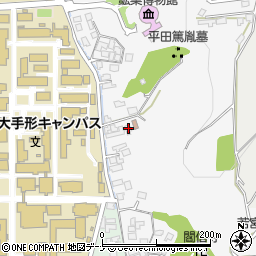 秋田県秋田市手形大沢17周辺の地図