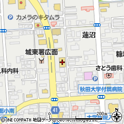 株式会社秋田イエローハット周辺の地図
