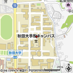 秋田県秋田市手形学園町周辺の地図