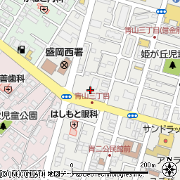 岩手県盛岡市青山3丁目30周辺の地図