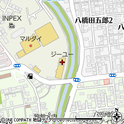 ジーユーパブリ八橋店周辺の地図