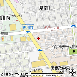 株式会社オカモト　エクスプレス秋田北周辺の地図