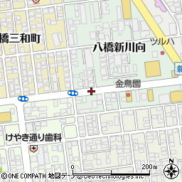 八橋新川向周辺の地図