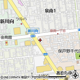 ＥＮＥＯＳ　ＥｎｅＪｅｔ秋田北ＳＳ周辺の地図