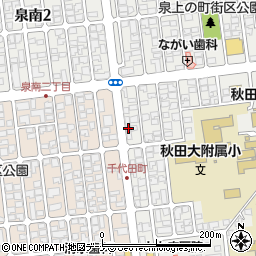 秋田県秋田市保戸野原の町12-11周辺の地図