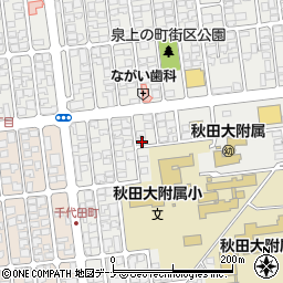 秋田県秋田市保戸野原の町16-1周辺の地図
