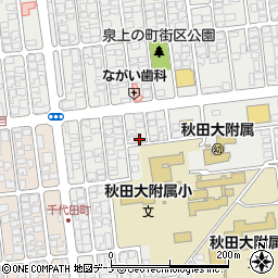 秋田県秋田市保戸野原の町16-12周辺の地図
