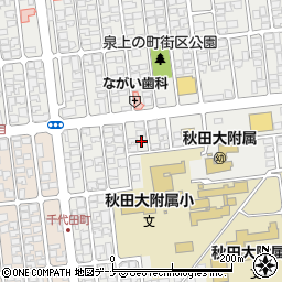 秋田県秋田市保戸野原の町16-11周辺の地図