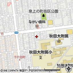 秋田県秋田市保戸野原の町16-2周辺の地図