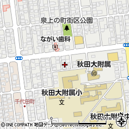 秋田県秋田市保戸野原の町16-15周辺の地図