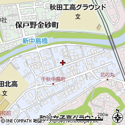 〒010-0871 秋田県秋田市千秋中島町の地図