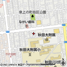 秋田県秋田市保戸野原の町16周辺の地図