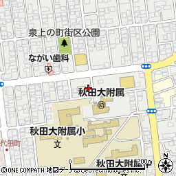 秋田県秋田市保戸野原の町16-39周辺の地図