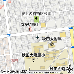 秋田県秋田市保戸野原の町16-24周辺の地図