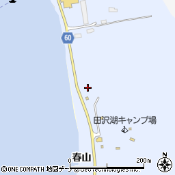 田沢湖キャンプ場公衆トイレ周辺の地図
