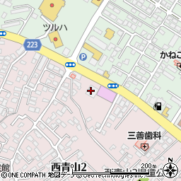 東北銀行青山支店 ＡＴＭ周辺の地図