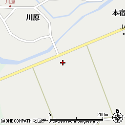 秋田岩見船岡線周辺の地図