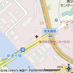 秋田カイハツ生コンクリート周辺の地図