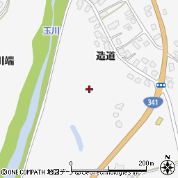 秋田県仙北市田沢湖生保内造道周辺の地図