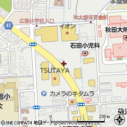 リファイン秋田周辺の地図