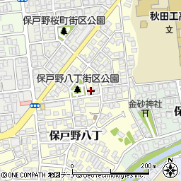 秋田県秋田市保戸野八丁18-1周辺の地図